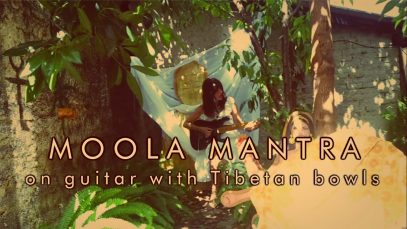 Moola Mantra on guitar